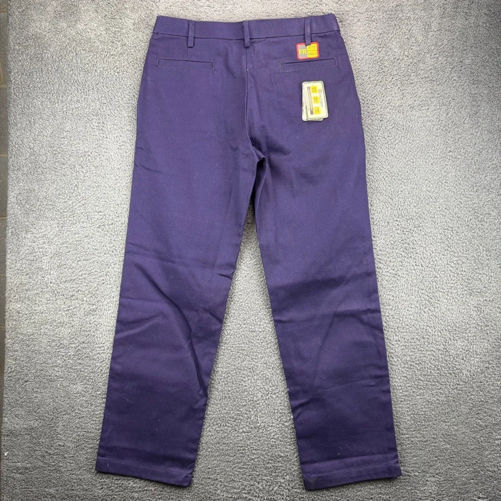 Just In Trend FR Treated Flame Resistant Work Pants Navy Blue Waist 32 Length 32